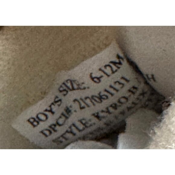 Carters Boys Size 6-12M Tan Faux Suede Booties NWT - Picture 5 of 5